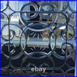 Antique American BEVELED LEADED (stained) WINDOW c. 1890 -1900