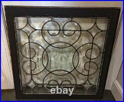 Antique American BEVELED LEADED (stained) WINDOW c. 1890 -1900