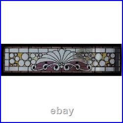 Antique American Victorian Stained, Leaded, Jewelled Glass Window c. 1890