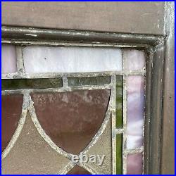Antique Architectual Salvage Lead Stained Glass Window Copper Frame Repair