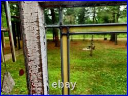 Antique Architecture Salvage Slag & Leaded Glass Window Multi-Color