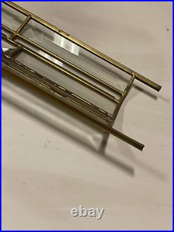Antique Art Deco Leaded Glass Sconce Lantern Shade 18 x 8