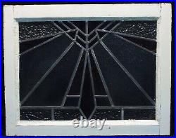 Antique Arts & Crafts Deco Mission Bungalow Stained Leaded Glass Transom Window