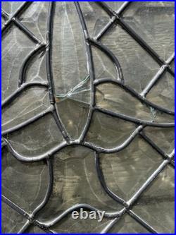 Antique Beautiful Pair Of Glass Leaded Brass Doors 83x36x 1 3/4 Antique Beautiful Pair Of Glass Leaded Brass Doors 83x36x 1 3/4