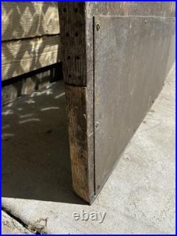 Antique Beautiful Pair Of Glass Leaded Brass Doors 83x36x 1 3/4 Antique Beautiful Pair Of Glass Leaded Brass Doors 83x36x 1 3/4