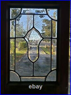 Antique Beveled Glass Window Architectural Salvage