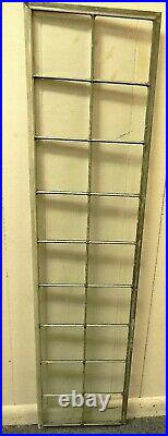 Antique Beveled Leaded Glass Window 46 Inches By 11 Inches Multiple Available