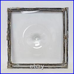 Antique Bullseye Windowpane 18th Century Handblown Pontil Rare Large Size 12 Antique Bullseye Windowpane 18th Century Handblown Pontil Rare Large Size 12