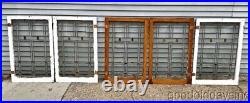 Antique Chicago Bungalow Art Deco Stained Leaded Glass Mirrored Window 37 x 26