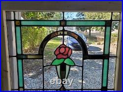 Antique Chicago Stained Glass Window Architectural Salvage