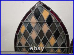 Antique Church Stained Glass Window Pair Architectural Salvage Antique Church Stained Glass Window Pair Architectural Salvage