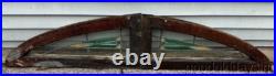 Antique Circa 1920 Stained Leaded Glass Transom Window from Chicago Antique Circa 1920 Stained Leaded Glass Transom Window from Chicago