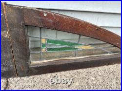 Antique Circa 1920 Stained Leaded Glass Transom Window from Chicago Antique Circa 1920 Stained Leaded Glass Transom Window from Chicago