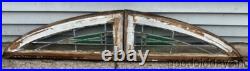 Antique Circa 1920 Stained Leaded Glass Transom Window from Chicago Antique Circa 1920 Stained Leaded Glass Transom Window from Chicago
