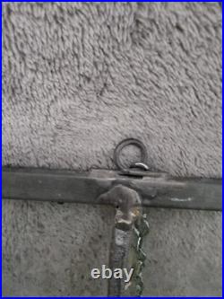 Antique Colorful Abstract English Leaded Stained Glass Window Transom 21x17