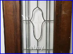 Antique Door With Beveled Leaded Glass Architectural Salvage