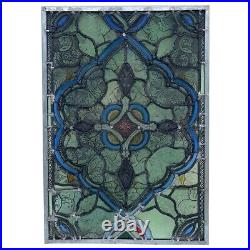 Antique English Gothic Revival Leaded, Stained, Pressed Glass Window c. 1860