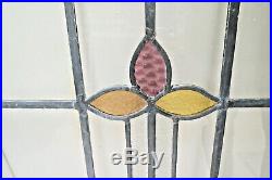 Antique English Leaded Stained Glass Window