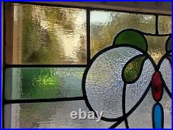 Antique English Stained Glass Window Architectural Salvage