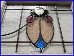 Antique English Style Architectural Leaded Stained Glass Window
