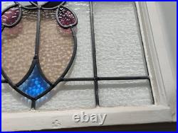 Antique English Style Architectural Leaded Stained Glass Window