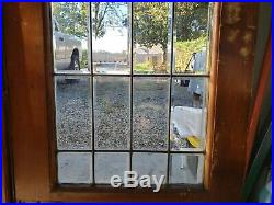 Antique French Doors With Full Beveled Leaded Glass Architectural Salvage