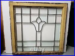 Antique Full Beveled Glass Window Architectural Salvage