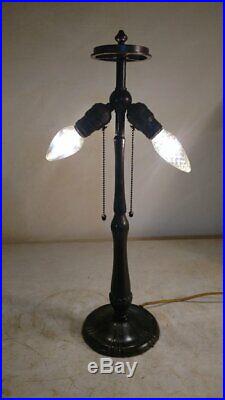 Antique Handel Base Lamp for leaded, stained or slag glass shade