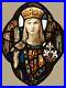 Antique_LEADED_STAINED_GLASS_Window_Mary_Queen_of_Queens_We_Ship_Worldwide_01_fy