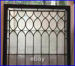 Antique LEADED STAINED WINDOW PRIVACY TEXTURED GLASS