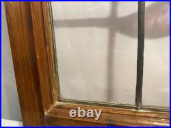 Antique Late 19th Century Victorian Stained Glass Window Restored Frame Wow Antique Late 19th Century Victorian Stained Glass Window Restored Frame Wow