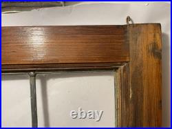 Antique Late 19th Century Victorian Stained Glass Window Restored Frame Wow Antique Late 19th Century Victorian Stained Glass Window Restored Frame Wow