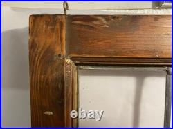 Antique Late 19th Century Victorian Stained Glass Window Restored Frame Wow Antique Late 19th Century Victorian Stained Glass Window Restored Frame Wow