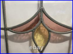 Antique Late 19th Century Victorian Stained Glass Window Restored Frame Wow Antique Late 19th Century Victorian Stained Glass Window Restored Frame Wow