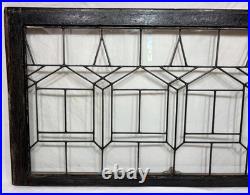 Antique Leaded Clear WAVY Glass Window 44.5x23.5 Chicago Bungalow Transom Deco Antique Leaded Clear WAVY Glass Window 44.5x23.5 Chicago Bungalow Transom Deco