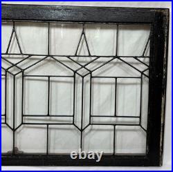 Antique Leaded Clear WAVY Glass Window 44.5x23.5 Chicago Bungalow Transom Deco Antique Leaded Clear WAVY Glass Window 44.5x23.5 Chicago Bungalow Transom Deco