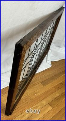 Antique Leaded Clear WAVY Glass Window 44.5x23.5 Chicago Bungalow Transom Deco Antique Leaded Clear WAVY Glass Window 44.5x23.5 Chicago Bungalow Transom Deco