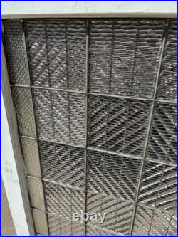 Antique Leaded Glass Window With 24 Luxfer Tiles Framed 28.5 X 35.5 Salvage Antique Leaded Glass Window With 24 Luxfer Tiles Framed 28.5 X 35.5 Salvage