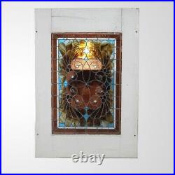 Antique Leaded Glass Window, circa 1920