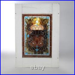 Antique Leaded Glass Window, circa 1920