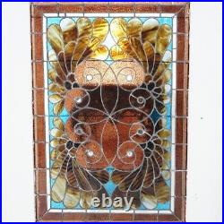 Antique Leaded Glass Window, circa 1920