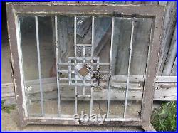 Antique Leaded Glass Windows lot of 6 for restoration