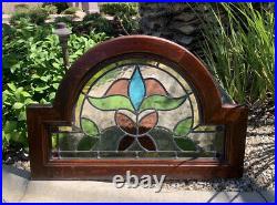Antique Leaded Stain Glass Window That Came From A Pub In England! Beautiful