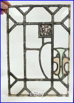 Antique Leaded Stained Glass Gothic Window