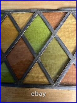 Antique Leaded Stained Glass Window