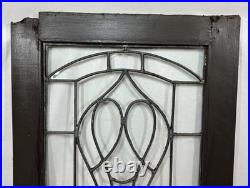 Antique Leaded WAVY Glass Cabinet Case Door Window 48x16 Art Nouveau