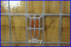 Antique Reclaimed Gothic Victorian Arched Stained Leaded Slag Glass Window 30