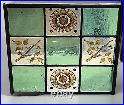 Antique Restored Fired Stained Wavy Glass Window, Bronx Ny Orphanage 1902