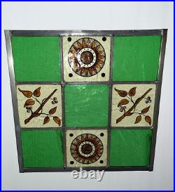 Antique Restored Fired Stained Wavy Glass Window, Bronx Ny Orphanage 1902