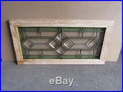 Antique Stained Beveled Glass Transom Window 2 Of 2 35 X 18 Salvage